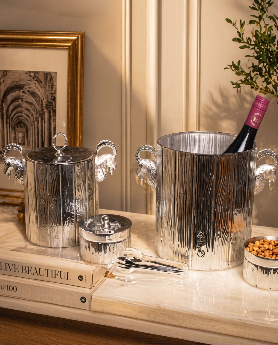 Capra silver barware set