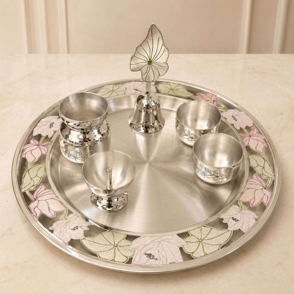 Sanctum pooja thaali set